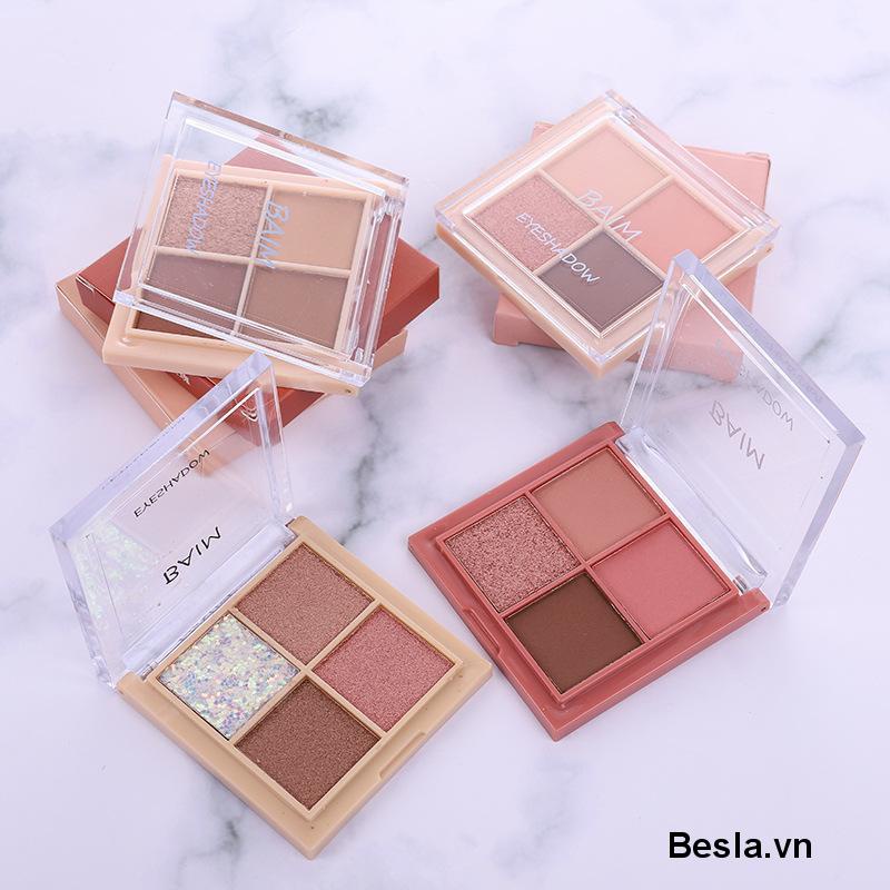 🌈Bảng Phấn Mắt Bốn Màu Ánh Ngọc Trai Lấp Lánh Trang Điểm Thời Trang