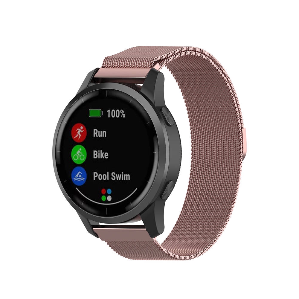 Dây Đeo Inox Milanese Cho Đồng Hồ Thông Minh Garmin Vivoactive 4/4s/3/forerunner 245 245m 18mm 20mm 22mm