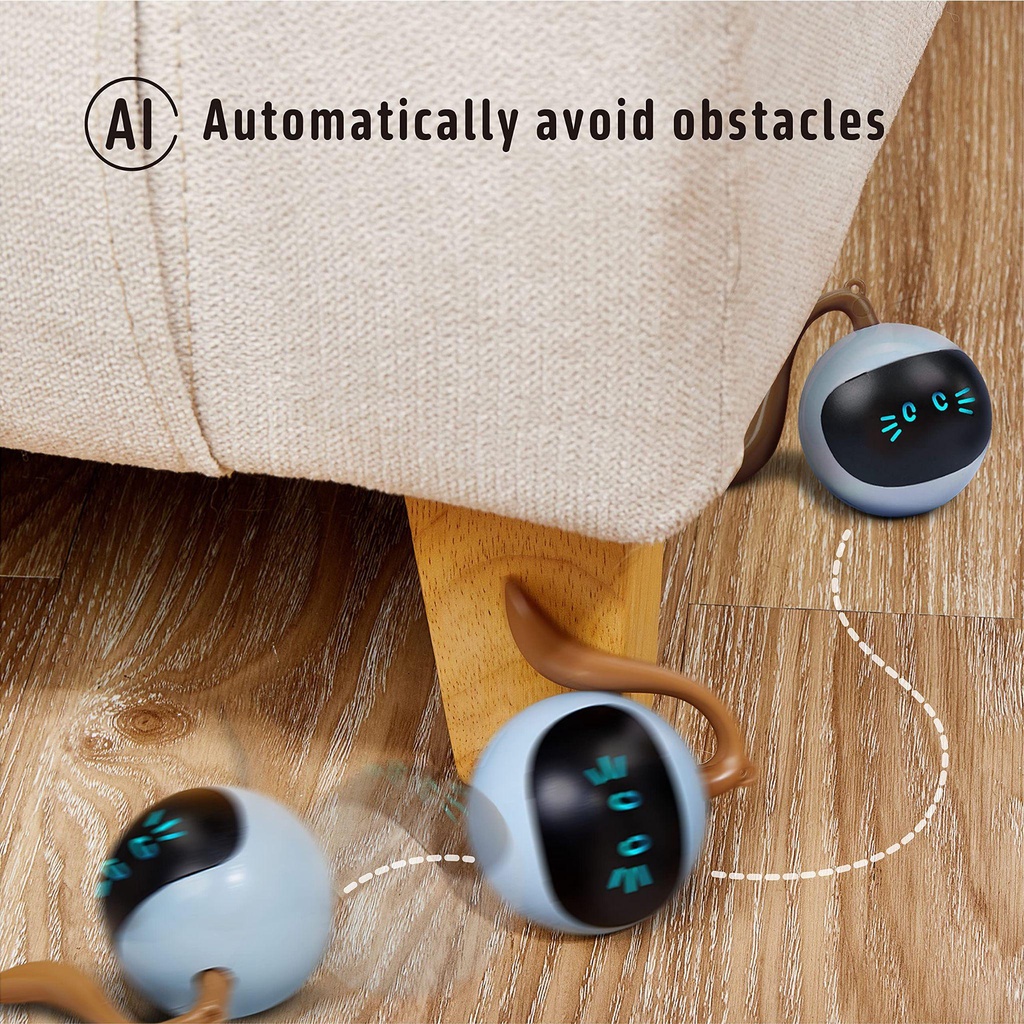 Đồ Chơi Điện Tử Tự Động Xoay Cổng Sạc USB Cho Thú Cưng