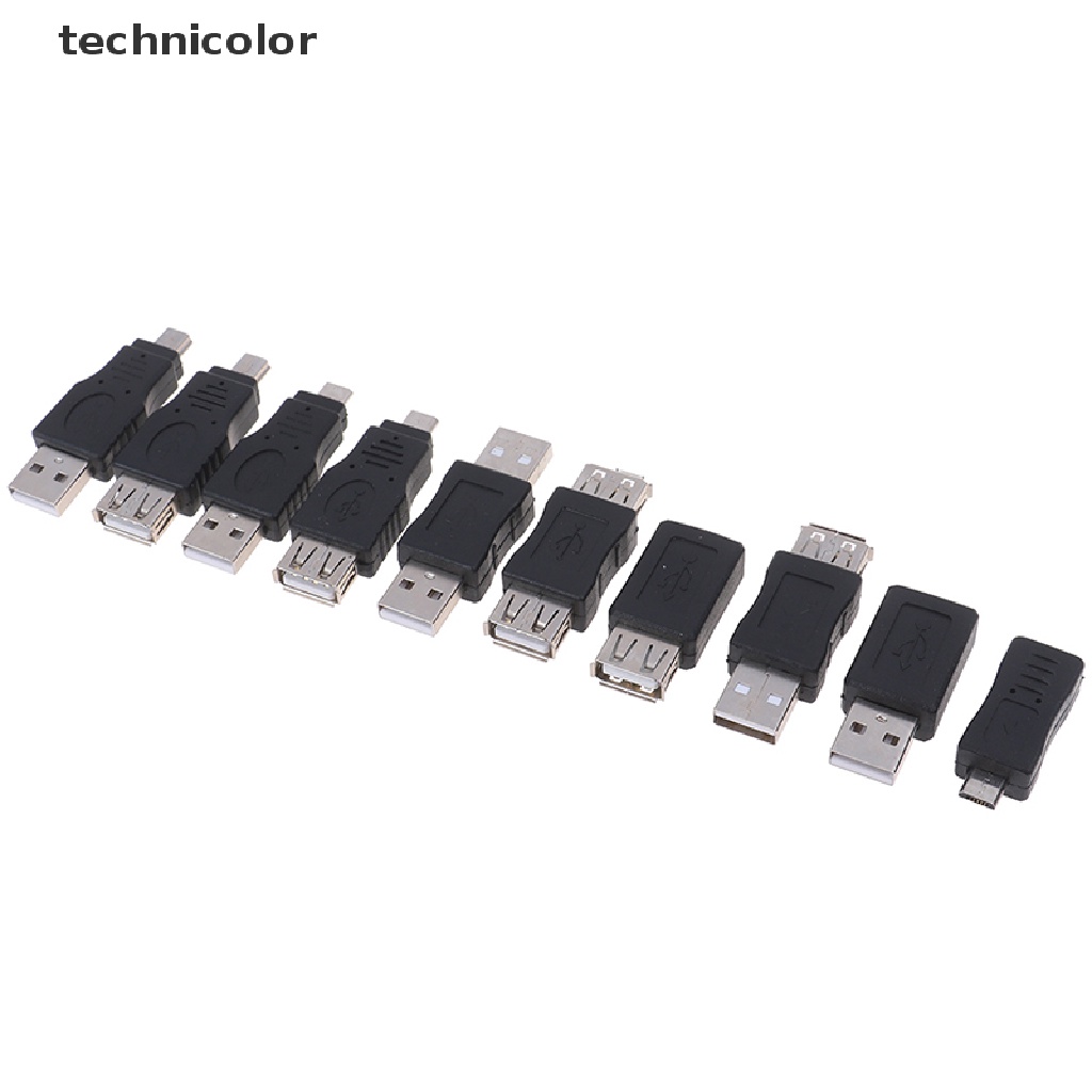 Tcvn 10Pcs USB 2.0 type A Female to type B Male Printer Adapter Converter Connector Jelly