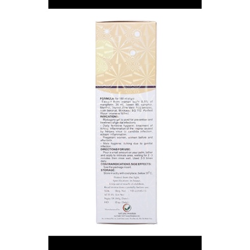 Mydugyno -  Gel Vệ sinh phụ nữ - chai 180 ml