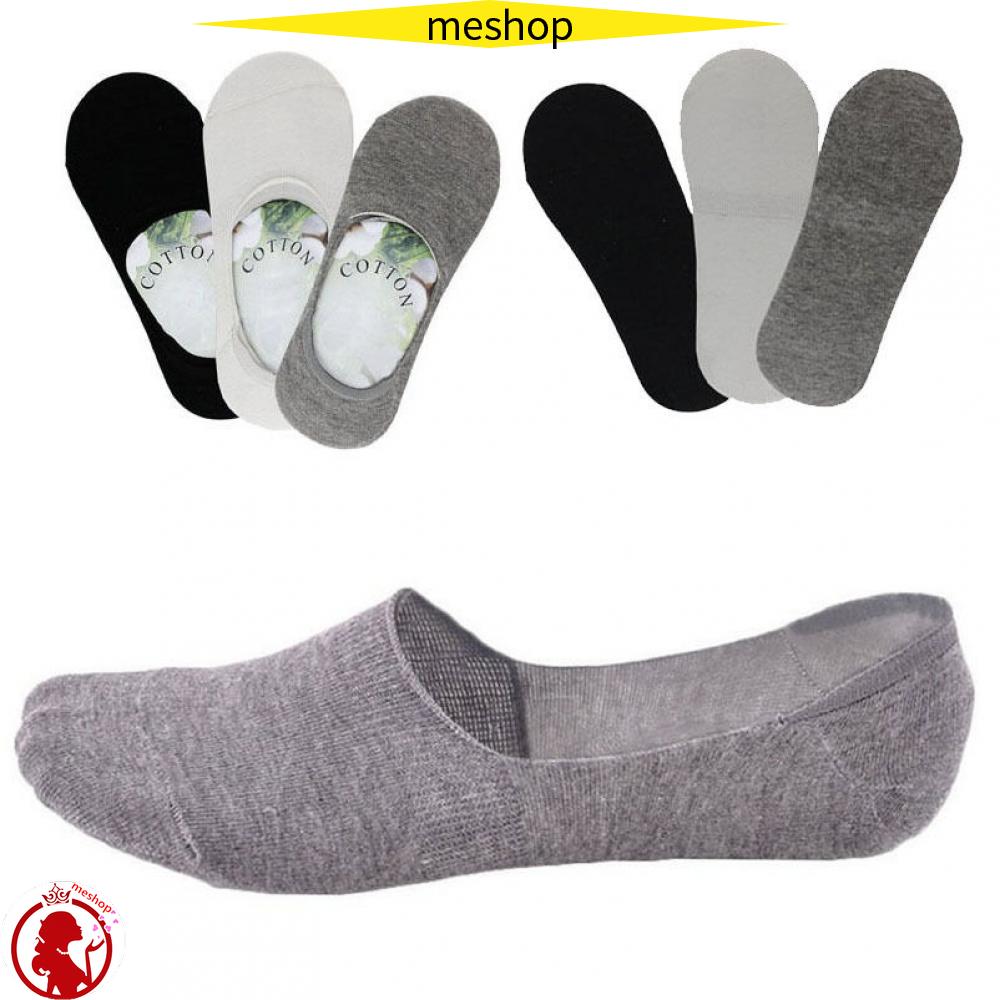 (Hàng Mới Về) Tất Lười Cotton Chống Trượt Mềm Mại Nhiều Màu Thời Trang Cho Nam Nữ