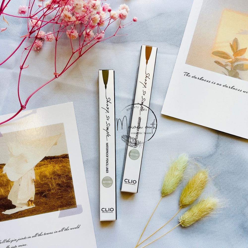 Chì kẻ mắt Clio Sharp So Simple Waterproof Pencil Liner