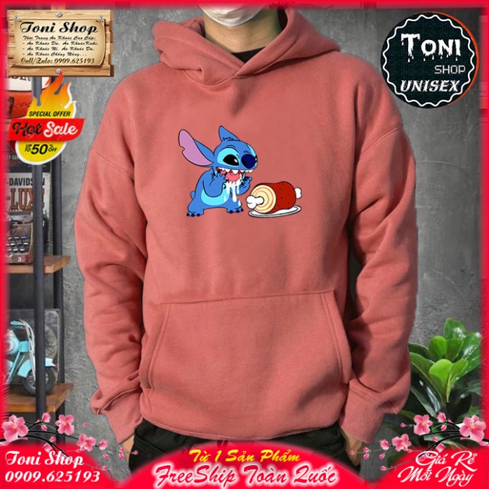 ÁO HOODIE STITCH - In Pet Siêu Bền Siêu Đẹp (HD6040 - Kèm Ảnh Thật) (TONI SHOP)