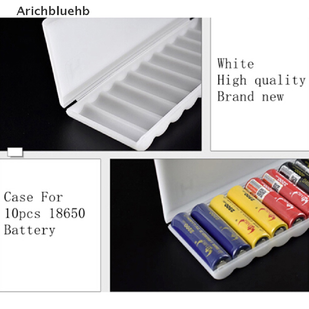 Bộ 10 hộp nhựa đựng pin 18650 tiện dụng