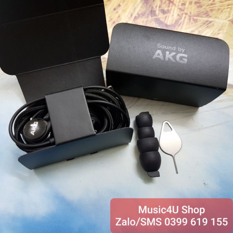 Tai nghe AKG Jack Type C cho Samsung S22 S21 S20 Note 20 Note 20 dây dù âm siêu hay Tuấn Hà Store