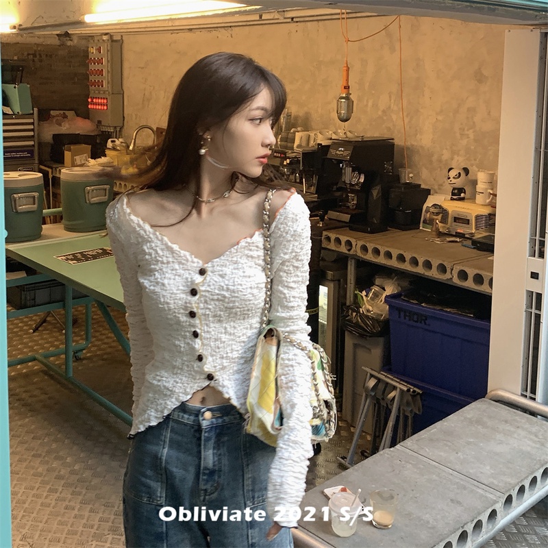 Áo sơ mi dài tay thời trang mùa thu quyến rũ dành cho nữ