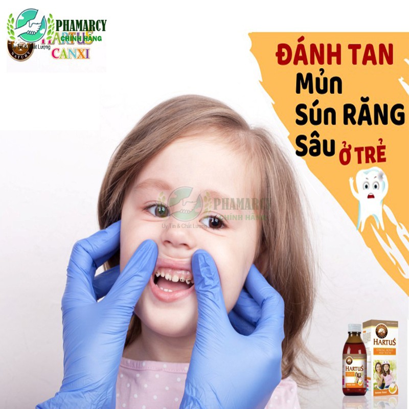 Canxi Hartus cho bé date 2025, thêm D3 và Vitamin K2, siro Hatus cho trẻ 4, 6 tháng 1 tuổi tăng chiều cao