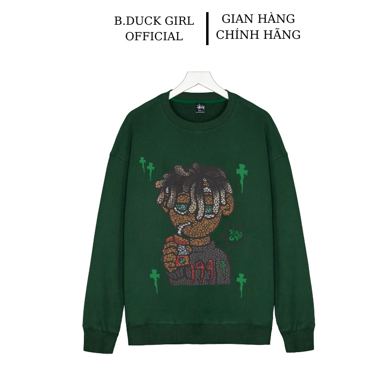 Áo nỉ sweater  nam nữ form rộng vải nỉ bông dày dặn phong cách Ulzzang Is Boy - B.DUCKGIRL