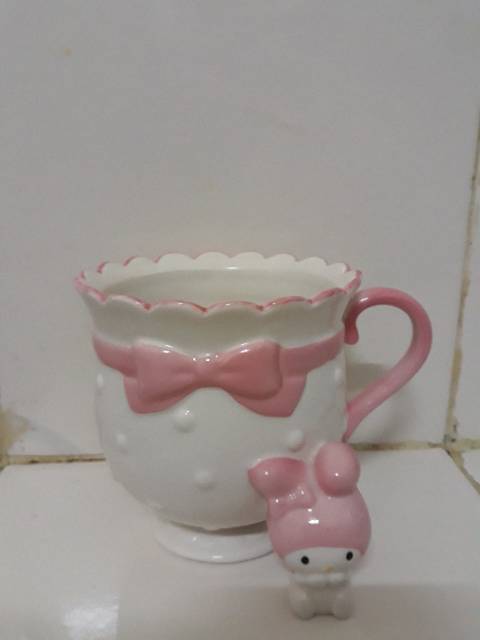 Cốc Uống Nước In Hình Hello Kitty & My Melody Đáng Yêu