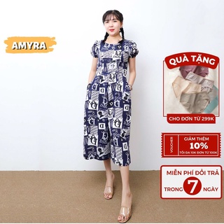 Jumpsuit nữ lanh maxi đi biển họa tiết Dior jum dài ống rộng AMYRA – Jumpsuit nữ mặc nhà, đi biển mát mẻ có túi jum001