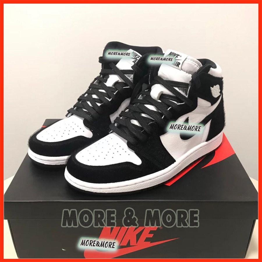 [More&More] Giày Sneaker JD 1 High "Twist" Panda Đen Trắng x OG chất lượng nguyên bản MS2245 | BigBuy360 - bigbuy360.vn