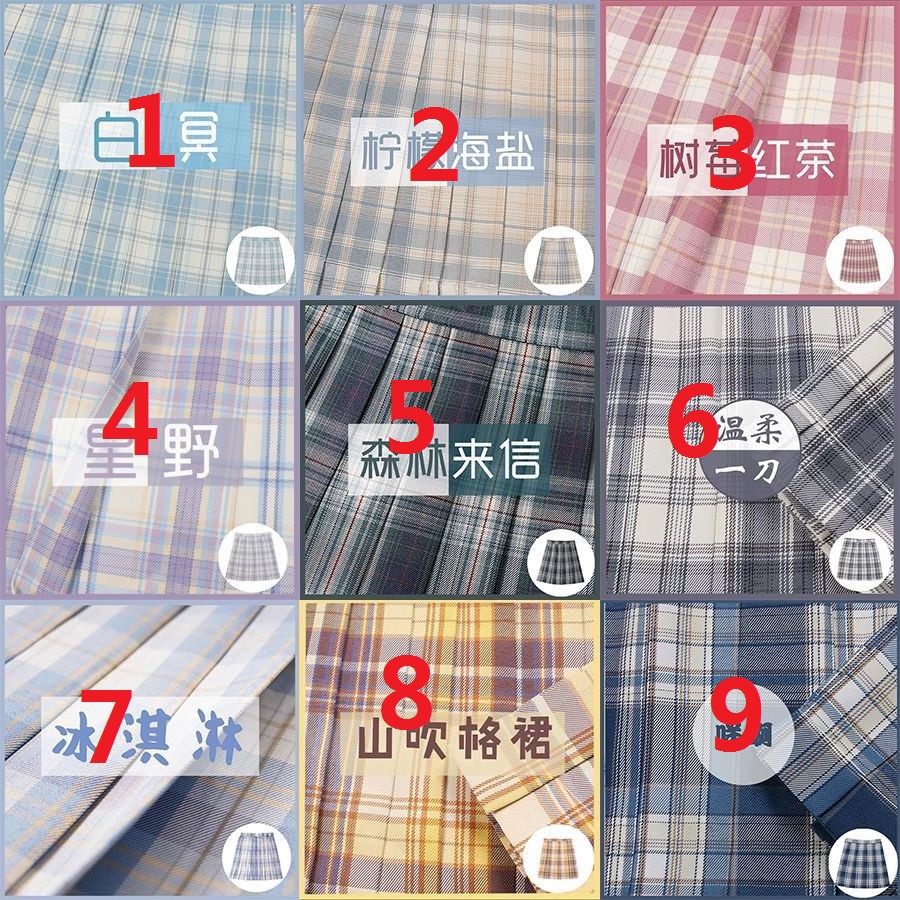 [Order] Lẻ váy + nơ ca rô seifuku xinh xinh