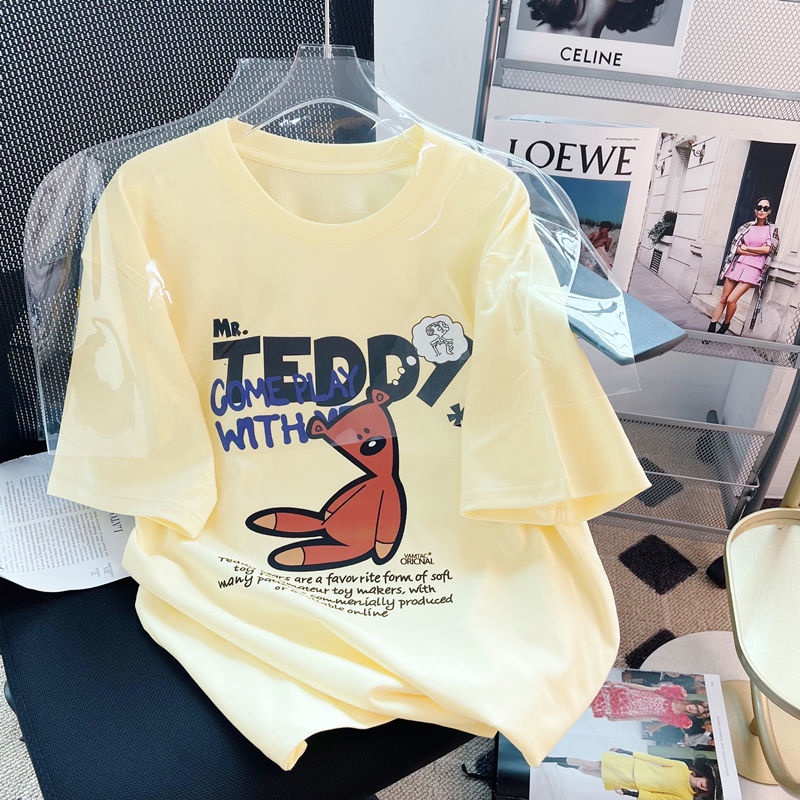 Áo Thun Tay Ngắn Form Rộng Thời Trang Mùa Hè Cho Nữ