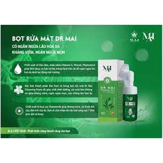 Sữa rửa mặt tạo bọt Dr Mai, Cleansing foam 100ml sạch sâu dịu nhẹ dành cho da dầu da nhạy cảm phù hợp mọi loại da mụn