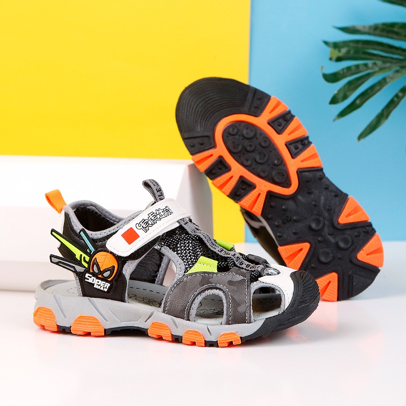 Dép sandal Rọ Siêu Nhân học sinh cao cấp NB888 Quảng Châu cho bé từ 3 đến 12 tuổi