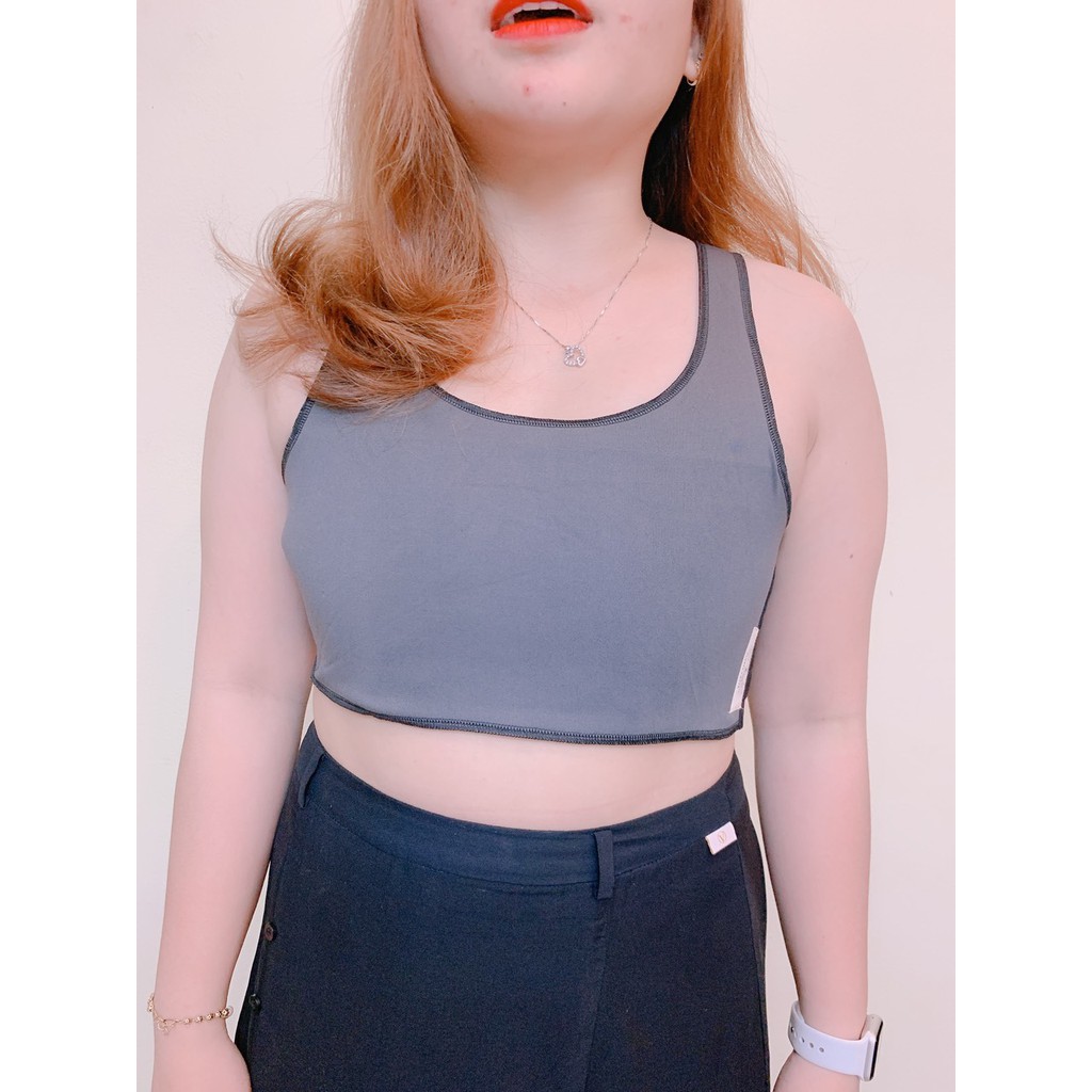 Áo Nịt Ngực Tomboy Gen Thun Không Viền Cài Hông Ép Nẹp Lót Bó Làm Nhỏ Ngực Tomboy Thể Thao Tập Gym Bigsize Nguyễn Nguyên