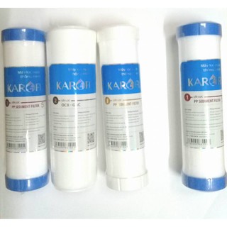 Bộ lõi lọc nước Karofi 1,2,3  dành cho máy lọc nước karofi  ,tặng thêm 1 lõi karofi số1 -star