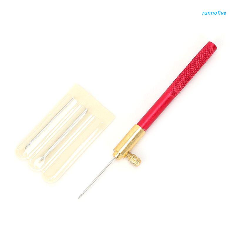 Bộ kim tambour đính cườm thêu móc kiểu Pháp với 1 cán 3 kim tiện dụng