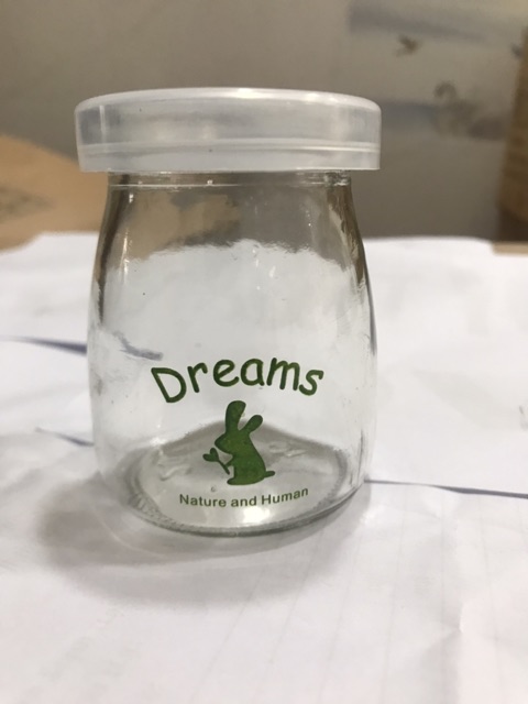 Hũ Thuỷ Tinh làm sữa chua có nắp in Hình 100ml | BigBuy360 - bigbuy360.vn