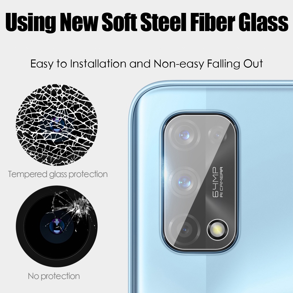 Kính cường lực bảo vệ camera sau cho Realme 5 6 7 8 9 10 Pro 5i 6i 7i 9i C3 C11 C12 C15 C17 C21 C30 C31 C33 C35 C55 C21Y C25 C25S C25Y Narzo 30A 50 50A 50i