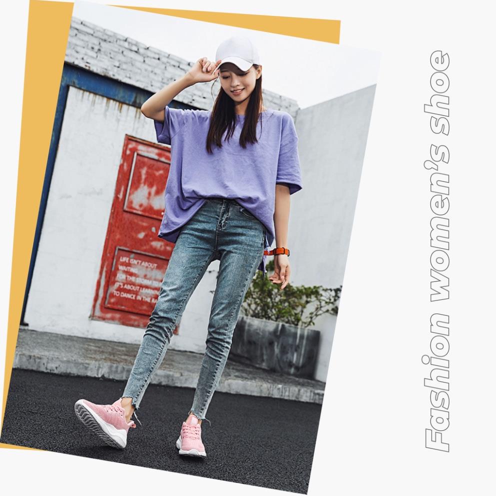 HoT Giày Thể Thao Nữ Đế Cao Giày Vải Nữ Kiểu Dáng Hàn Quốc BLUEWIND 68733