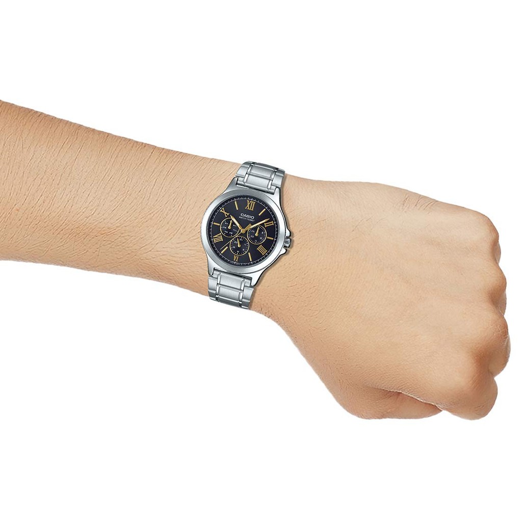 Đồng Hồ Casio Nam Dây Kim Loại MTP-V300D-1A2UDF Chính Hãng