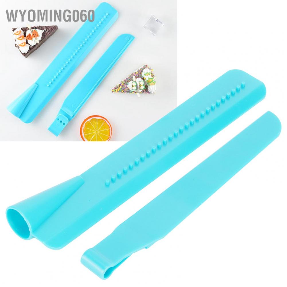 Wyoming060 Cake Smoother Ruler Height Adjustable Cream Butter Scraper Decorating Tool Blue