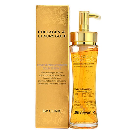 Tinh chất dưỡng trắng da Collagen & Luxury Gold 3W CLINIC 150ml