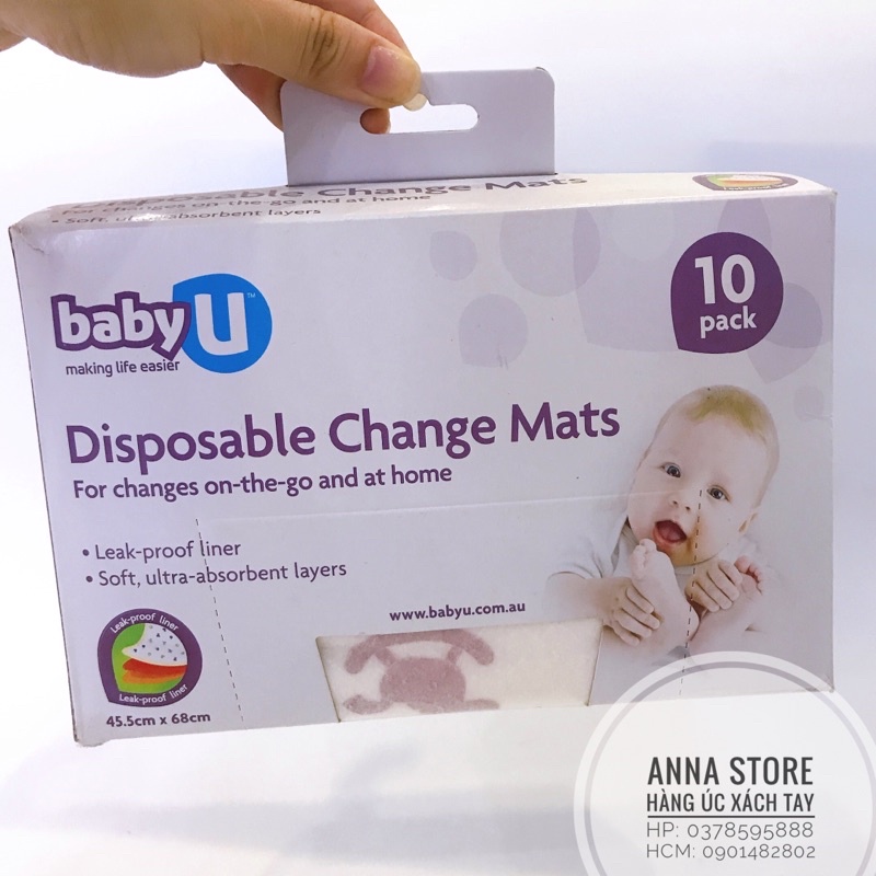 MIẾNG LÓT VỆ SINH CHO BÉ BABY U