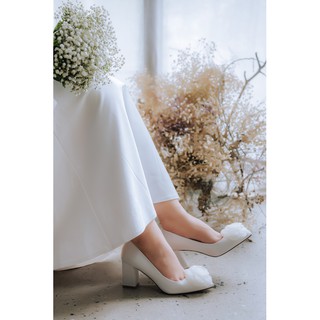 [Mã LT150 giảm 150k đơn 699k] [Grace Shoes] Giày cưới - Giày cô dâu - CHLOÉ gót vuông 7cm