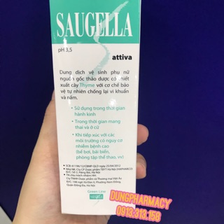 Dung dịch vệ sinh Saugella Attiva