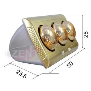 Đèn sưởi nhà tắm Zento ZT3 3 bóng