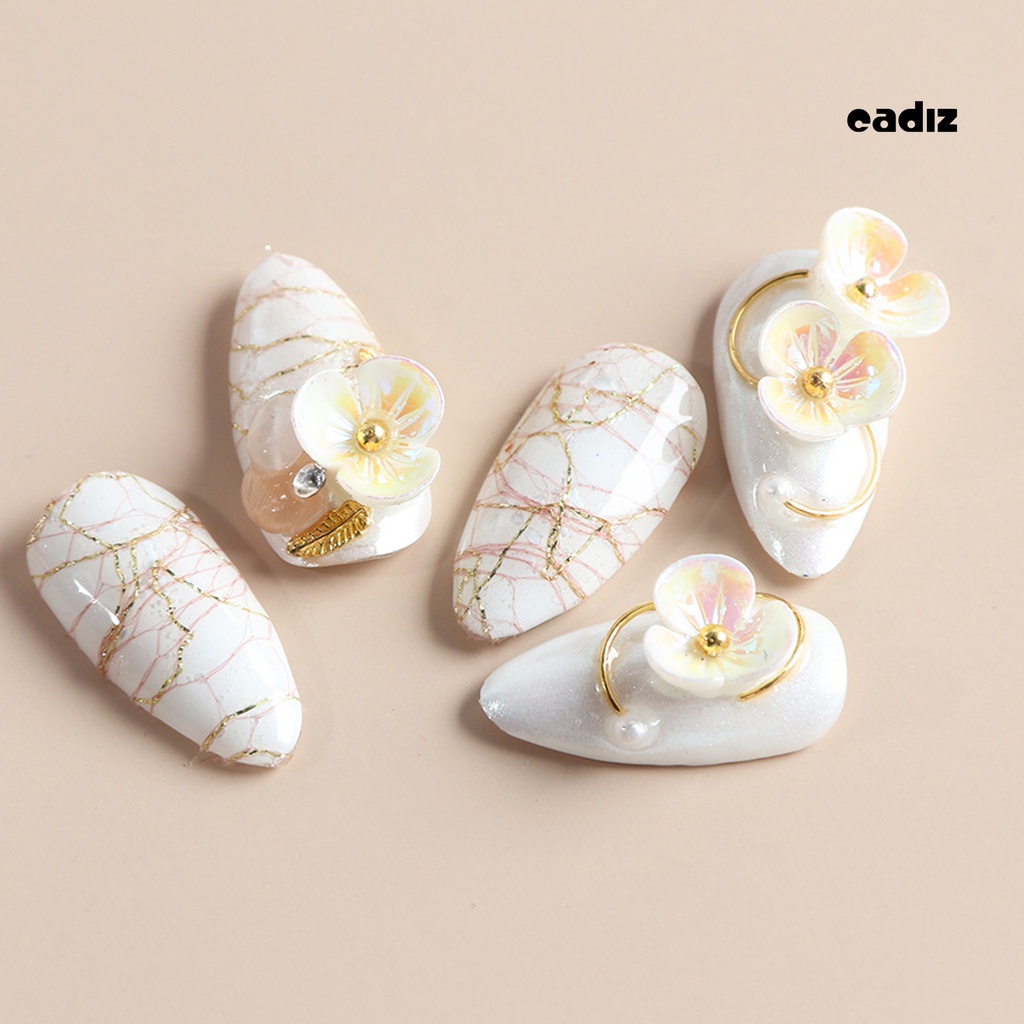 1 Hộp Nhãn Dán Trang Trí Móng Tay Dạng Lưới 3D Chắc Chắn Bền Bỉ Dành Cho Bạn Gái