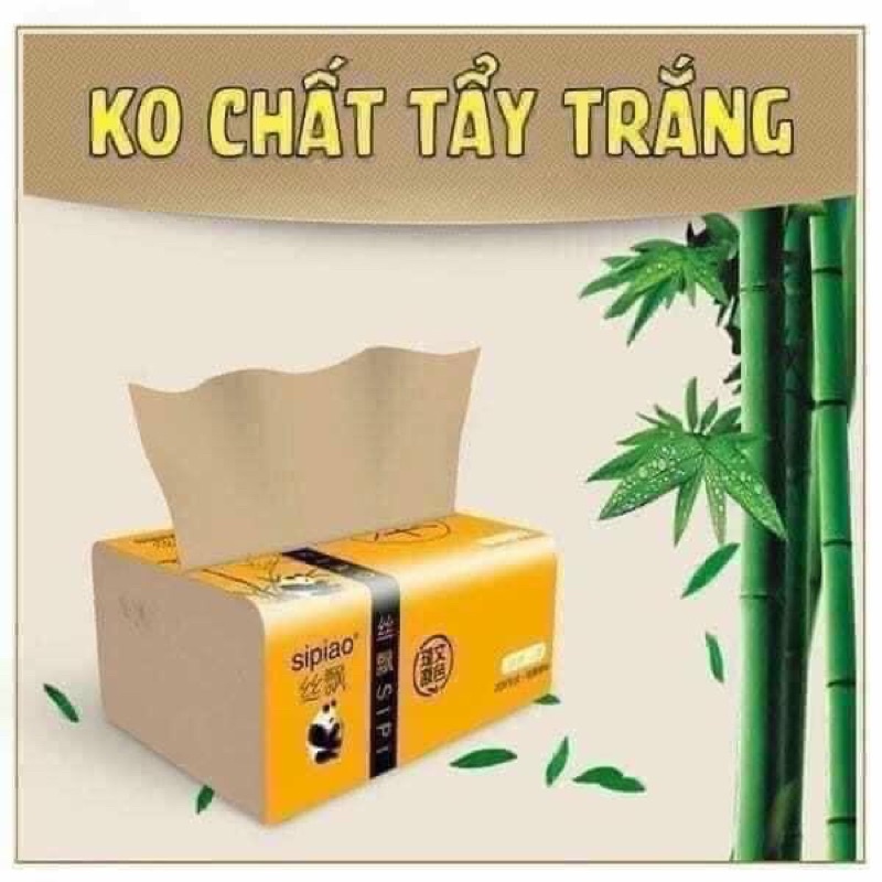 1-5 bịch khăn giấy gấu trúc Sipiao (300 tờ/1 Bịch)