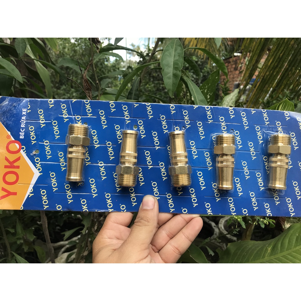 Đầu Vòi Xịt Tăng Áp Bằng Đồng Phun Nước Rửa Xe, Tưới Cây Tăng Áp Đa Năng