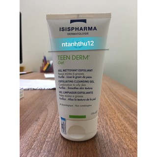 Sữa rửa mặt giảm nhờn và ngăn ngừa mụn Teen Derm Gel - ISIS PHARMA