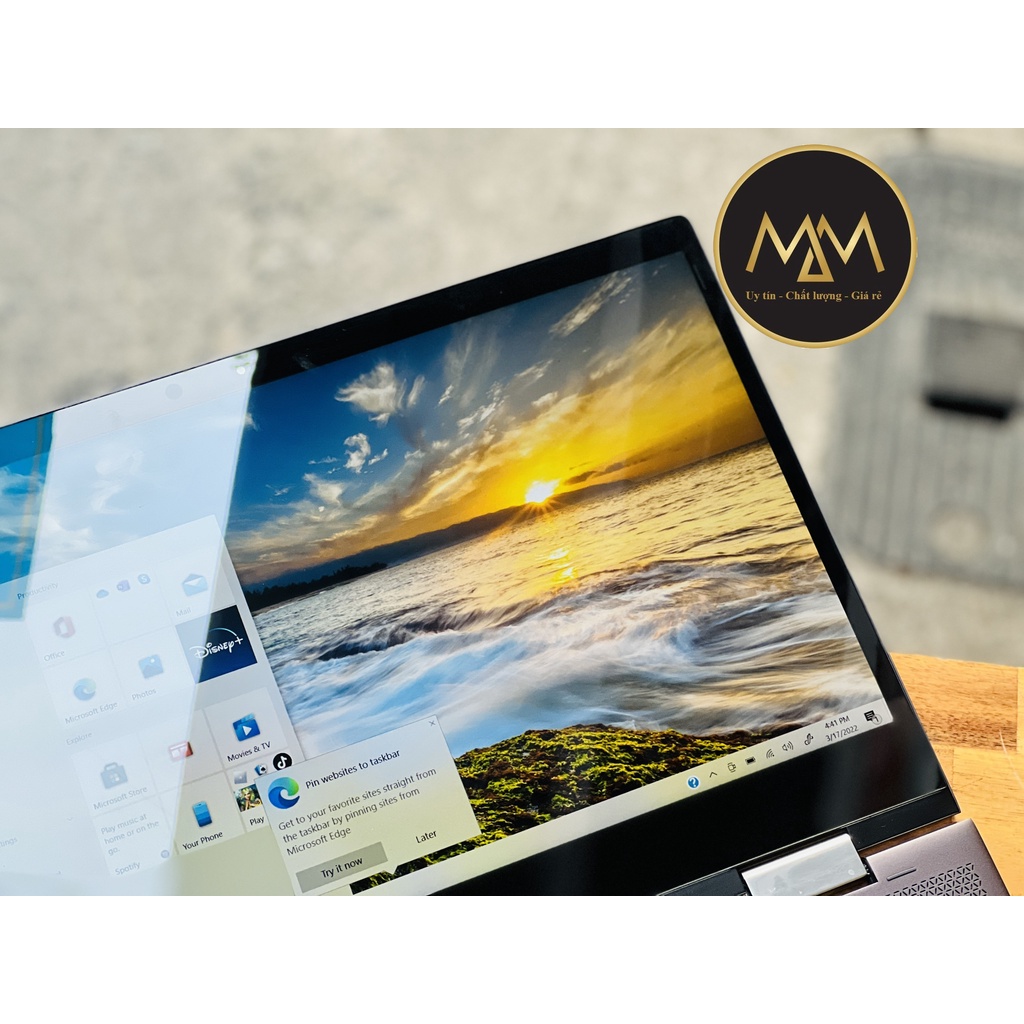 Laptop HP Envy X360 Convertible 15 Ryzen 5 2500 8CPUS/ Ram 8G/ SSD256/ Vga AMD Radeon/ Xoay 360/ Cảm ứng