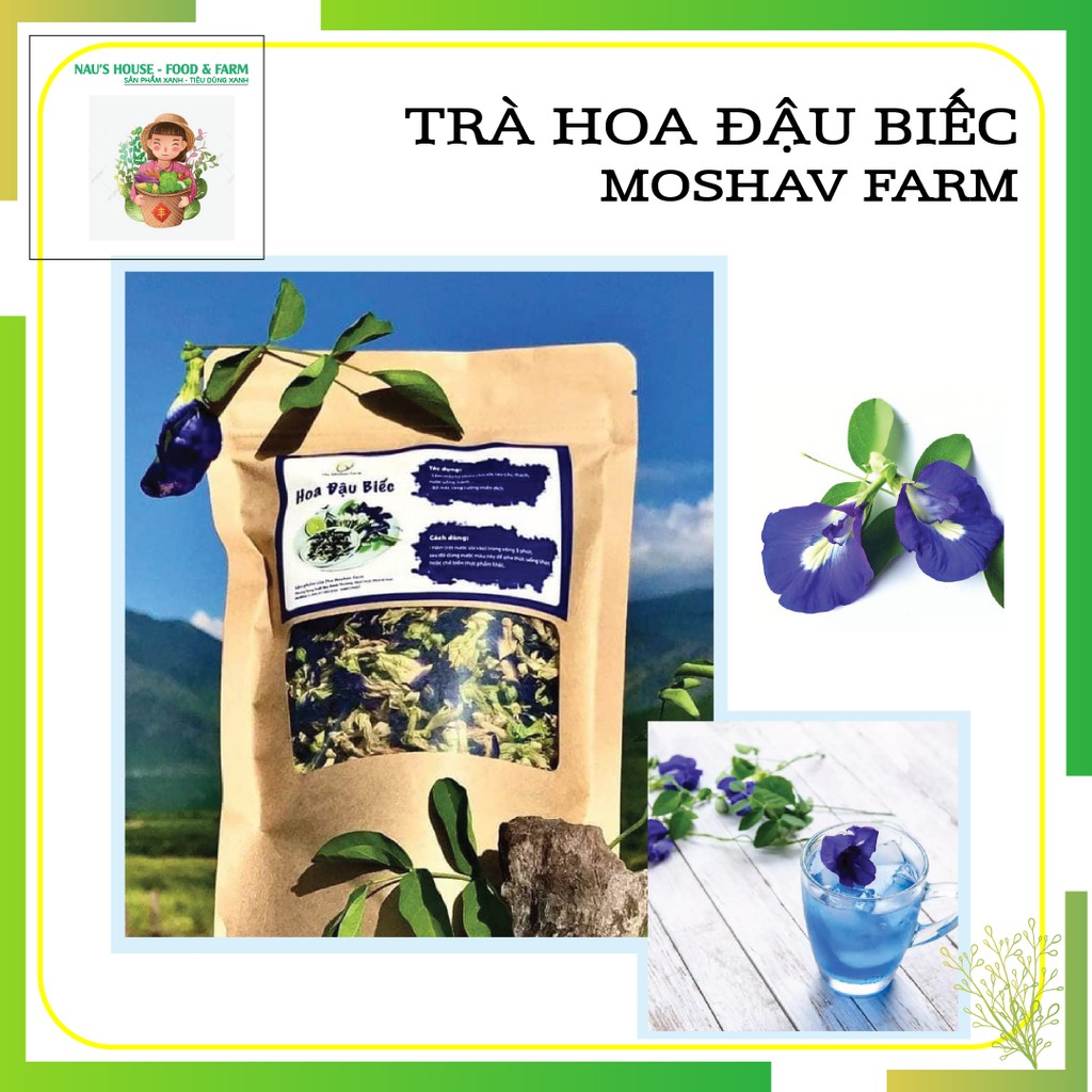 Hoa đậu biếc khô The Moshav Farm_trà hoa đậu biếc - Loại hoa khép tốt cho sức khoẻ, làm màu tự nhiên