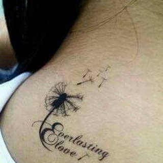 Hình xăm dán bồ công anh