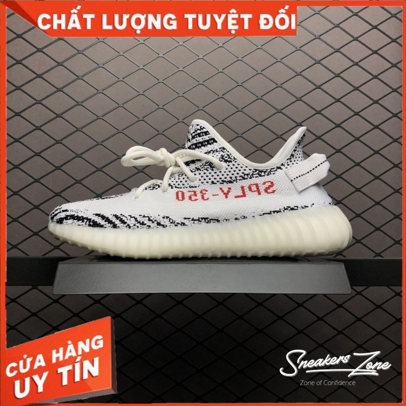 (FREESHIP+HỘP+QUÀ) Giày Thể Thao Sneakers YZ 350 V2 zebra ngựa vằn cực đẹp cho cả nam và nữ