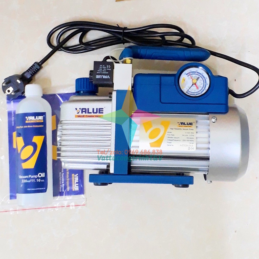 Máy hút chân không VALUE V-i125-R32 công suất 3.0 CFM