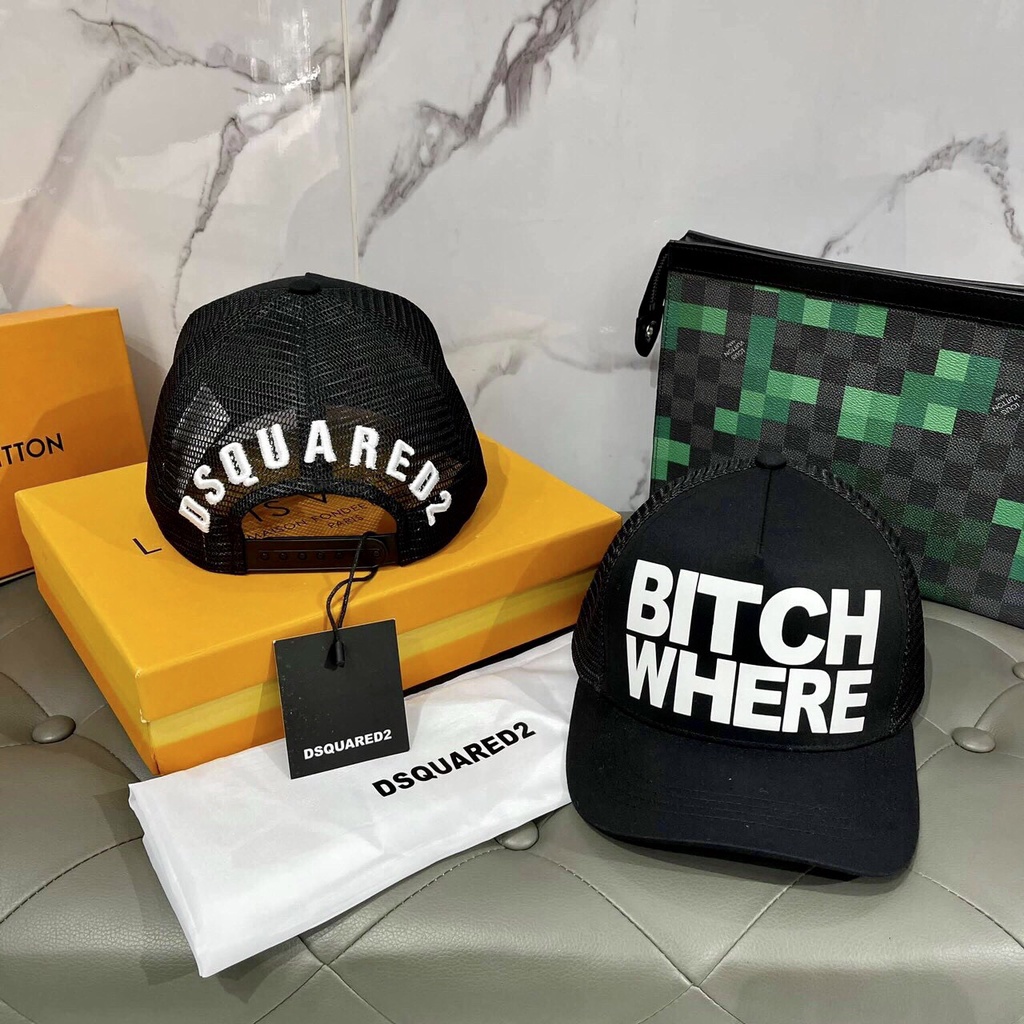 Mũ Thời Trang Nam Nữ DSQUARED2 Thêu Chữ Gáy Cao Cấp
