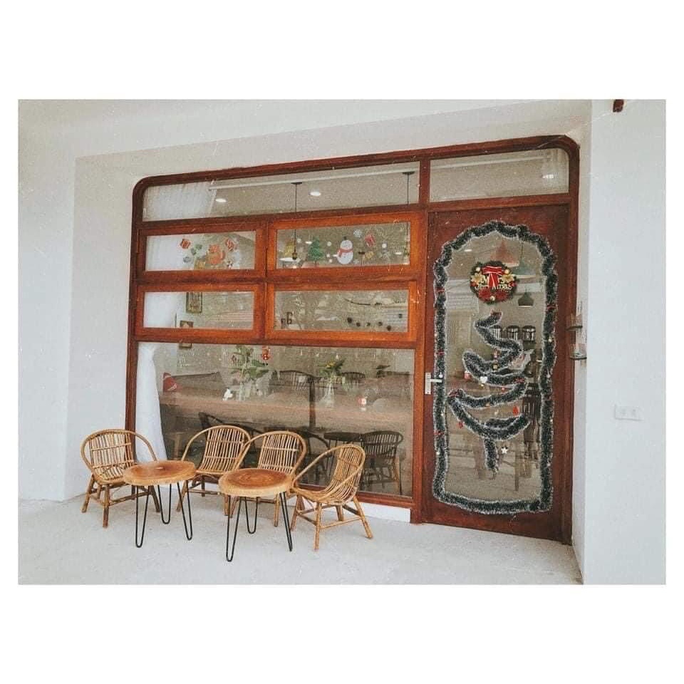 Bàn thớt gỗ - Bàn tròn mây - Decor trang trí nhà cửa, sân vườn, quán cafe, uống trà - Mây tre Ánh Quy