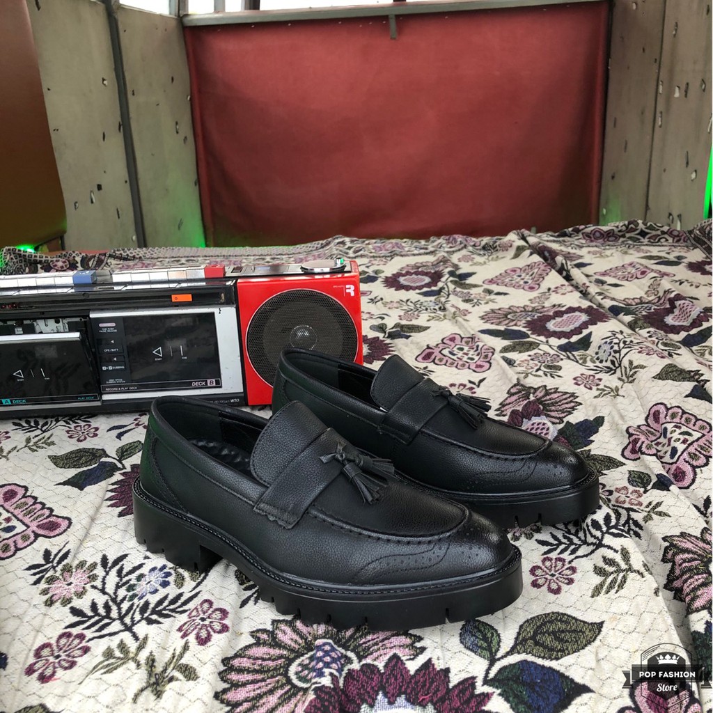 Giày lười công sở nam -  Giày lười nam đai chuông - Giày lười nam tăng chiều cao 6CM | BigBuy360 - bigbuy360.vn