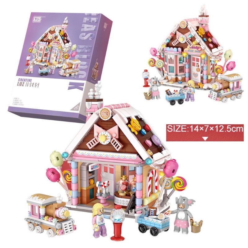 Lắp ghép nhà giáng sinh, cây thông Noel với đầy đủ phụ kiện trang trí