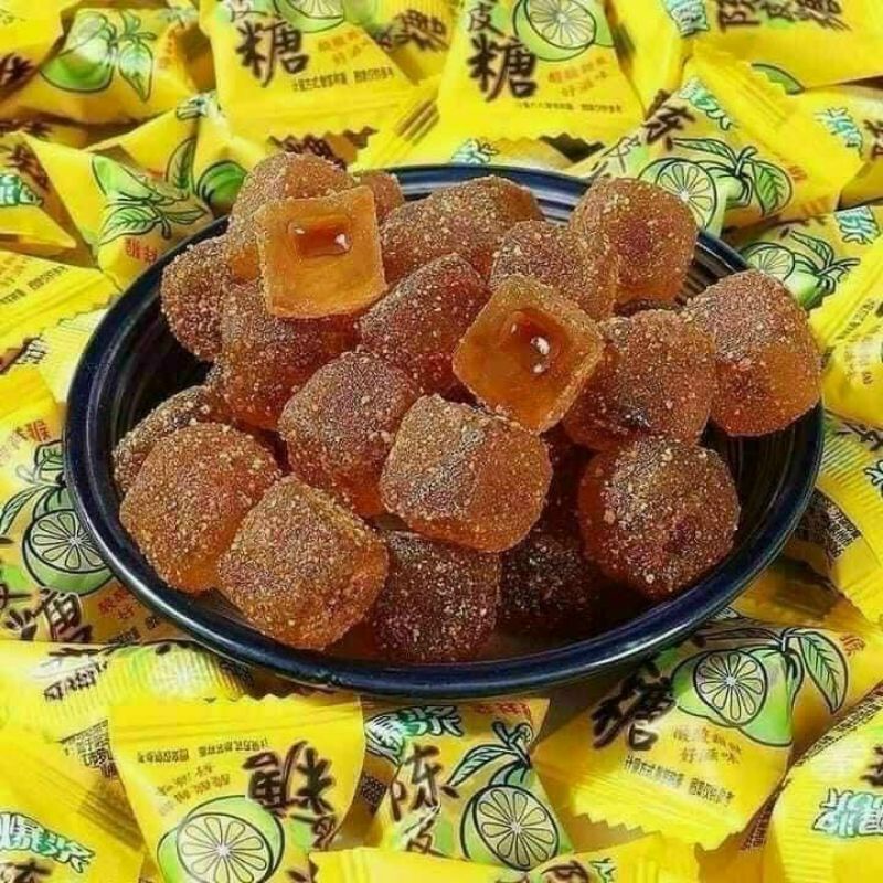 59k Xô 218gr Kẹo dẻo Ômai chanh muối