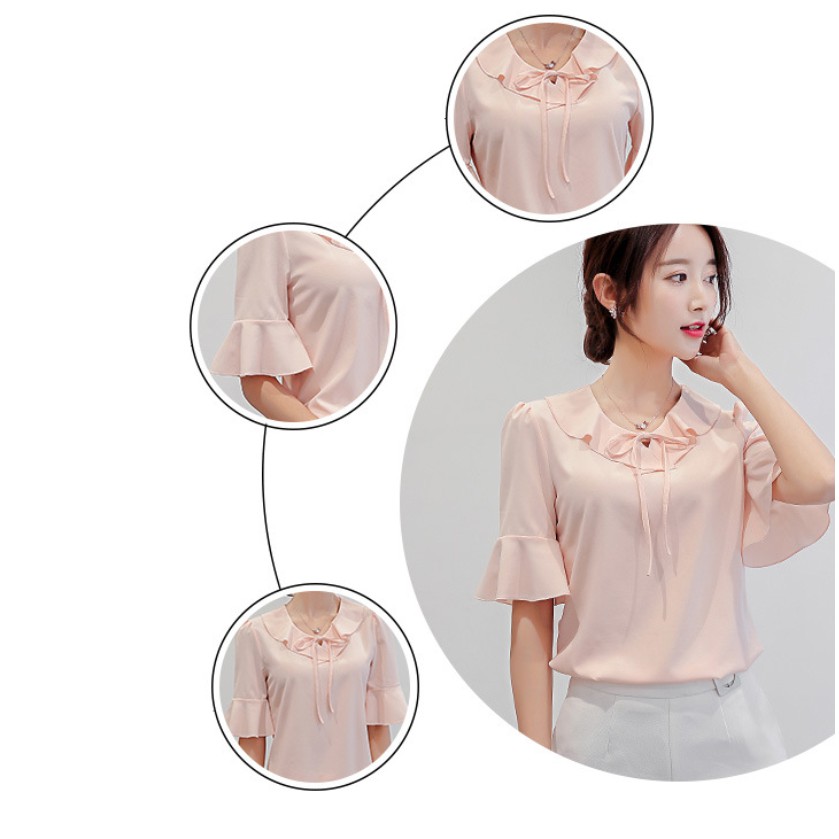 Áo sơ mi công sở nữ trẻ trung, năng động. Chất liệu mát không bị nhăn