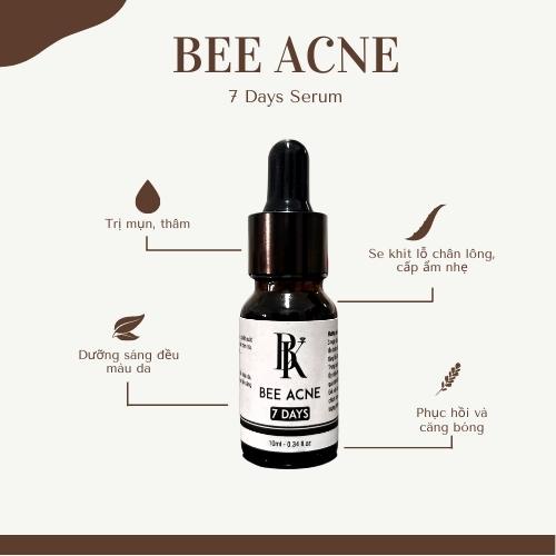 Serum giảm mụn thâm rỗ Bee Acne 7 Days - Công dụng 5 trong 1 hiệu quả sau 7 ngày