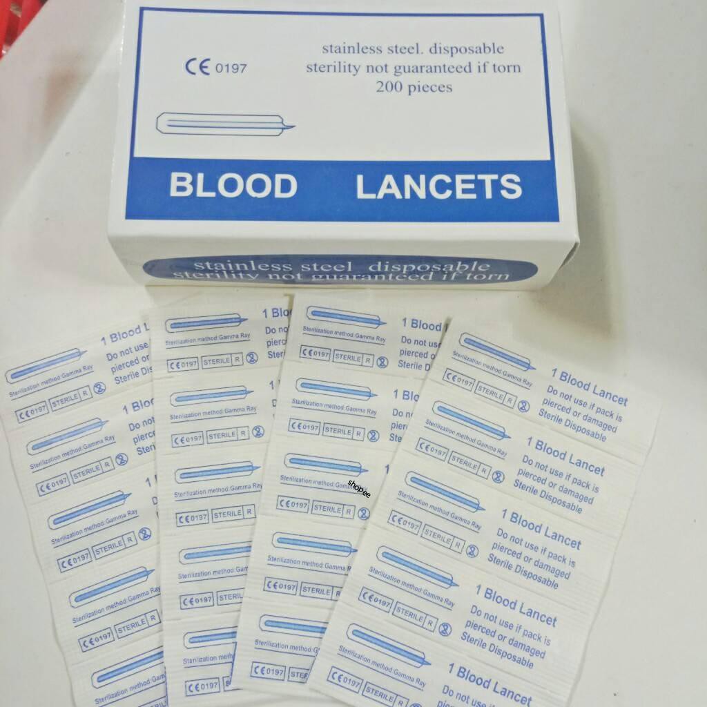 5 Kim nặn mụn chích máu Blood Lancet tiệt trùng | 5 chiếc kim nặn mụn Blood Lancet